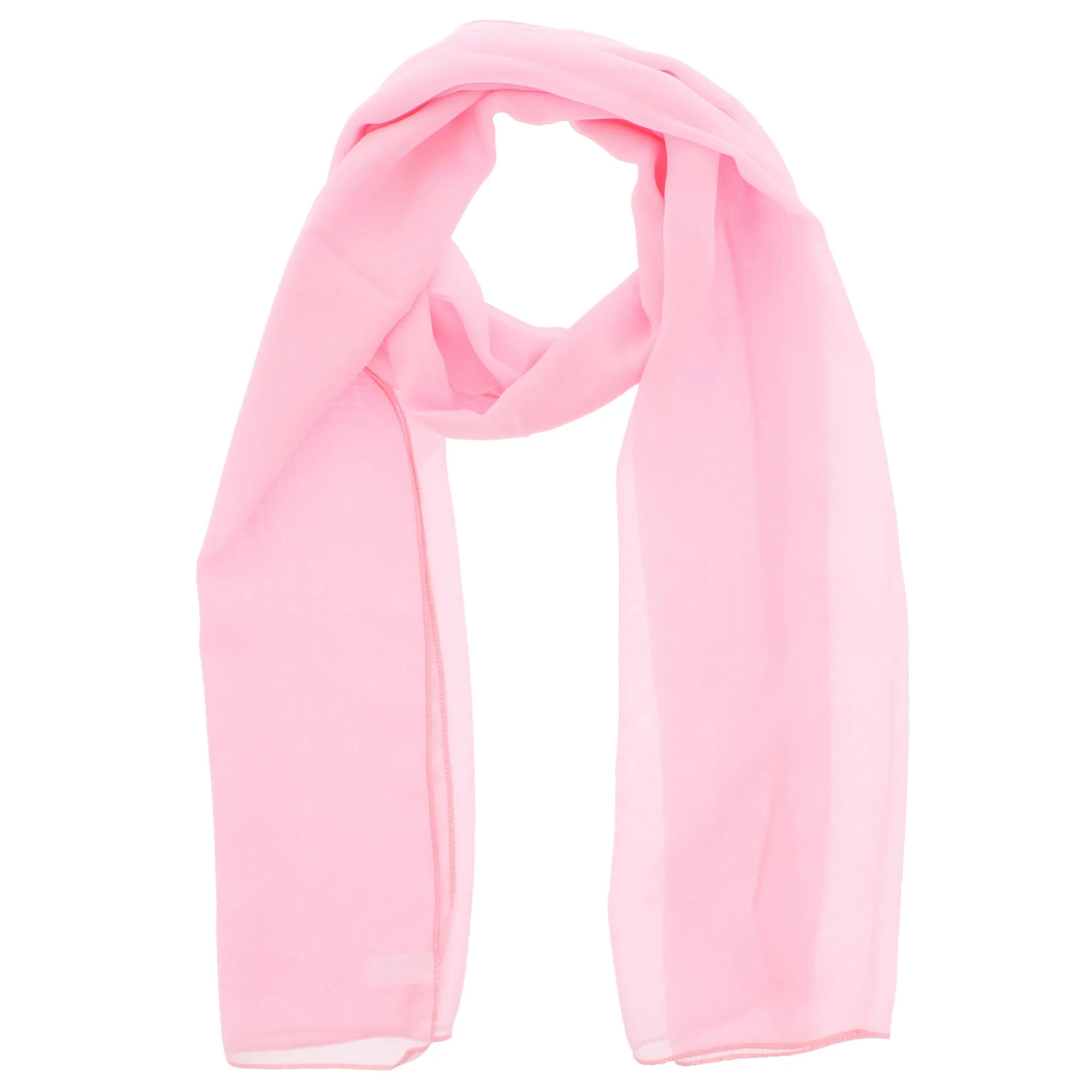 150 x 45cm Baby Pink Chiffon Scarf