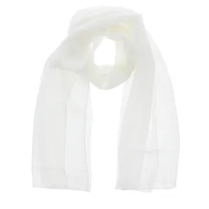 150 x 45cm Off White Chiffon Scarf