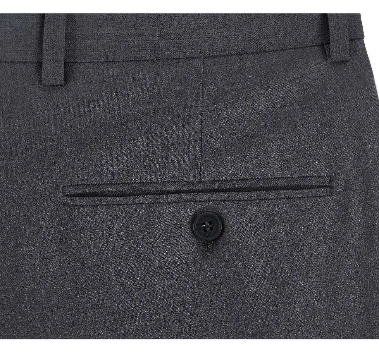 Alessandro Vitello by Renoir Charcoal Classic Fit Flat Front Suit Separate Pants 202-1