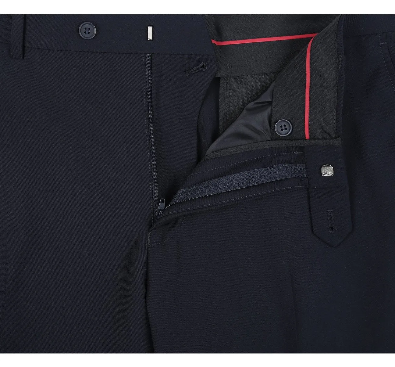 Alessandro Vitello by Renoir Dark Navy Slim Fit Flat Front Suit Separate Pants 201-2