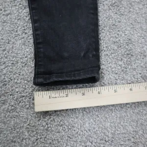 American Eagle Womens Jeans Slim Skinny Leg High Rise Pocket Black Size 0 Short