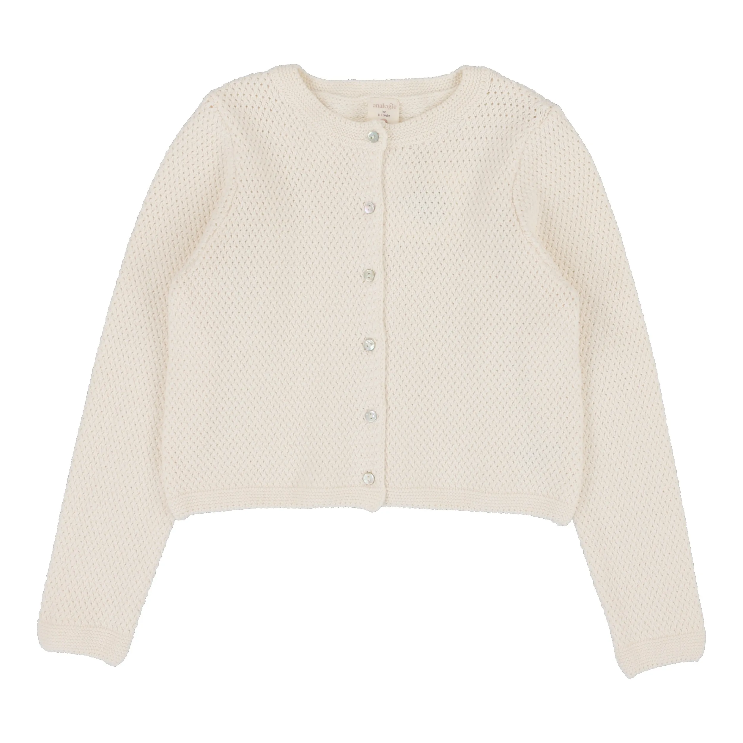 Analogie Knit Classic Cardigan - Natural Ivory