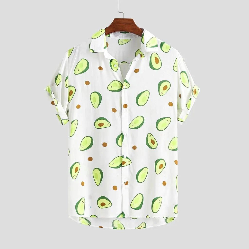 Avocado Print Shirt - White
