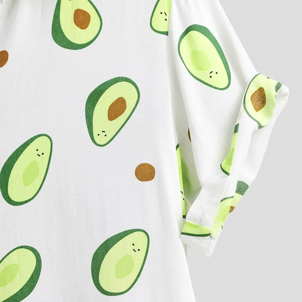 Avocado Print Shirt - White