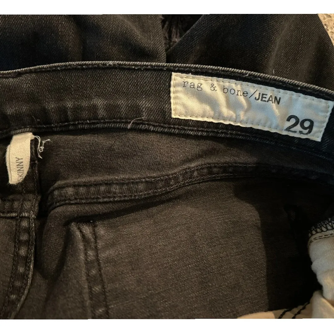 Black Distressed Skinny Jeans Rock