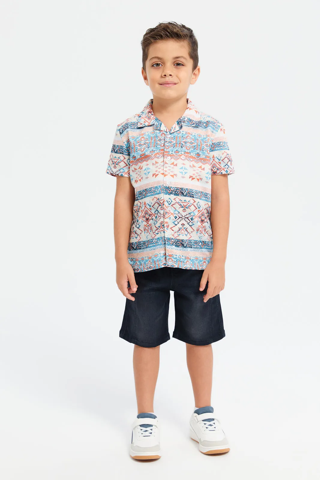 Boys Assorted Resort Collar Shirt