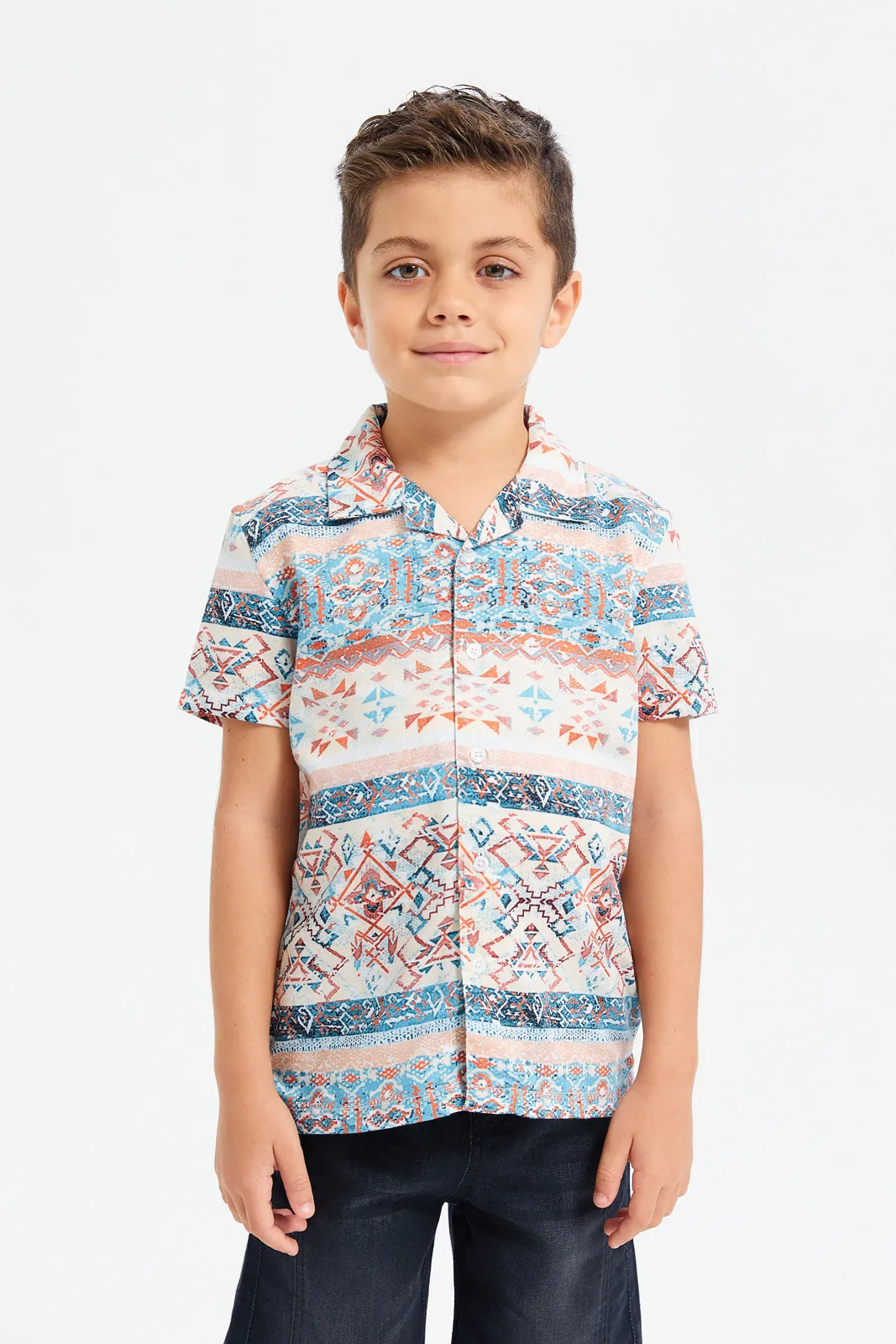 Boys Assorted Resort Collar Shirt