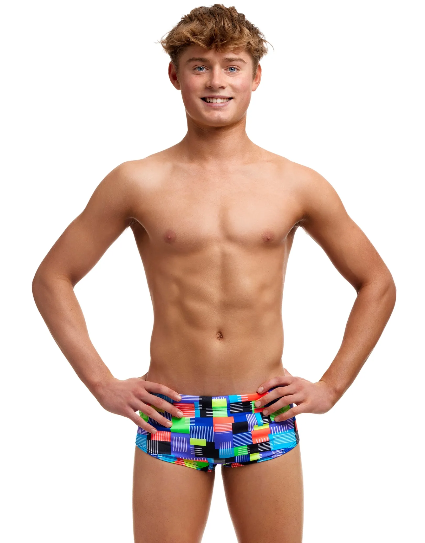 Boys Chip Set Sidewinder Swim Trunks - Multi