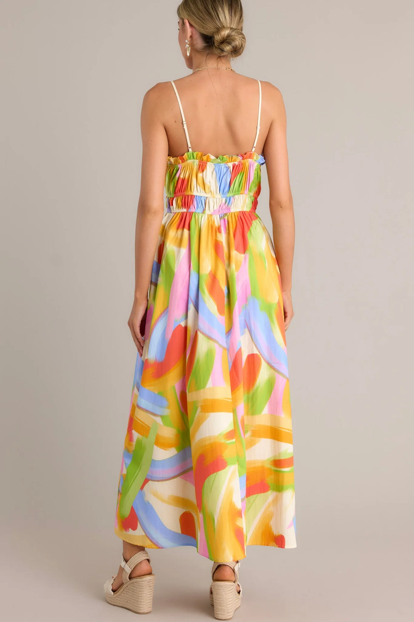 Call Me Yours Cotton Yellow Multi Print Maxi Dress