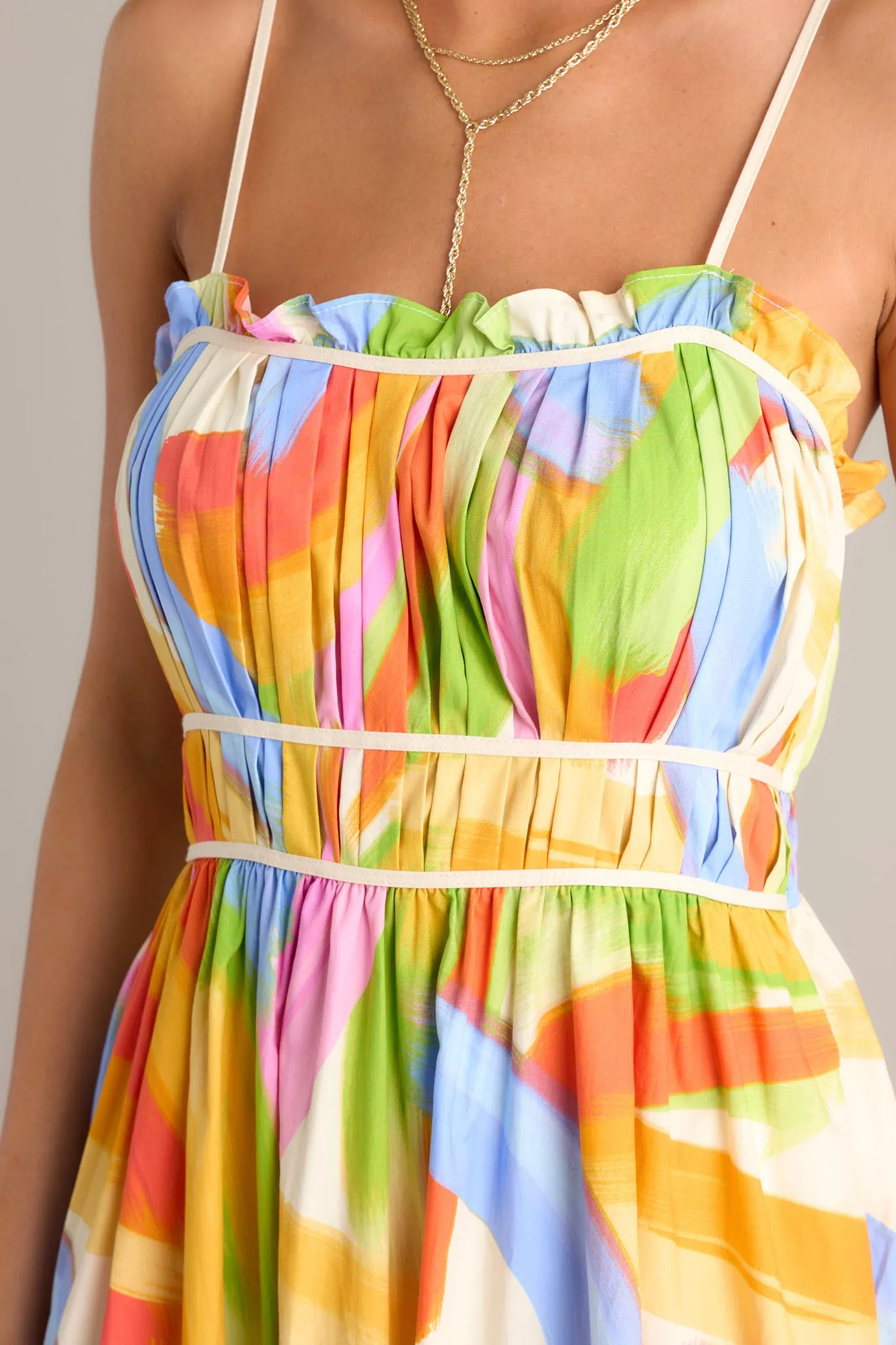 Call Me Yours Cotton Yellow Multi Print Maxi Dress