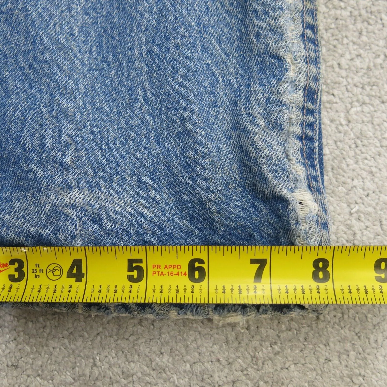 Carhartt Jeans Mens W34XL34 Blue Denim Straight Leg 100% Cotton Lightweight