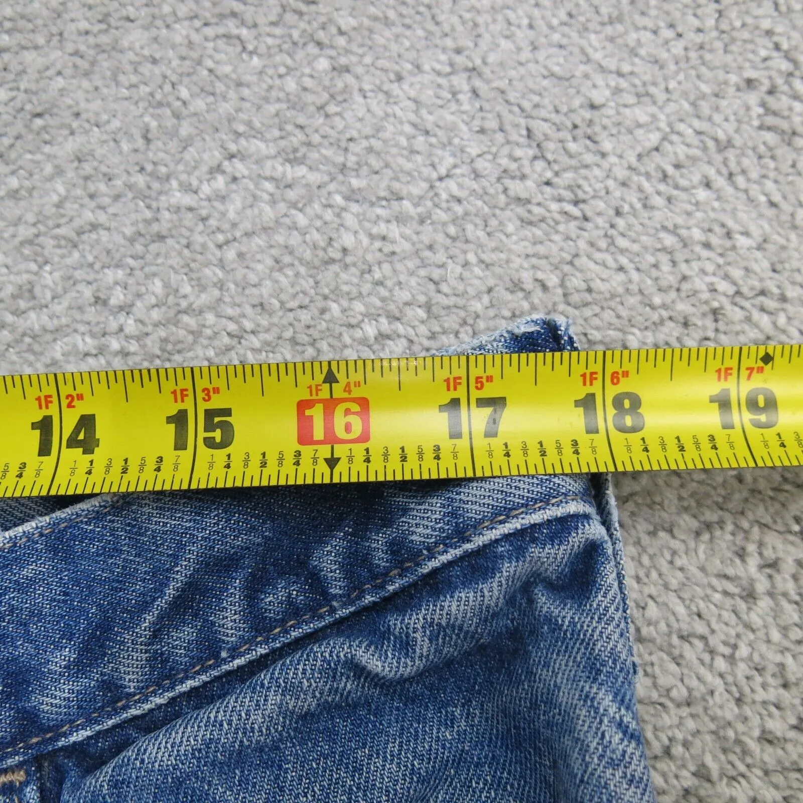 Carhartt Jeans Mens W34XL34 Blue Denim Straight Leg 100% Cotton Lightweight
