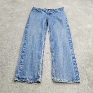 Carhartt Jeans Mens W34XL34 Blue Denim Straight Leg 100% Cotton Lightweight