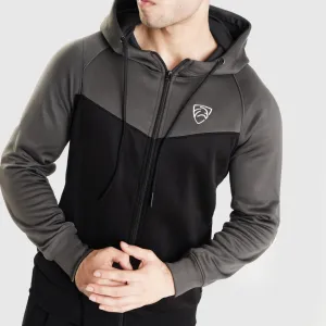 Charcoal/Black V-Cut Tracksuit