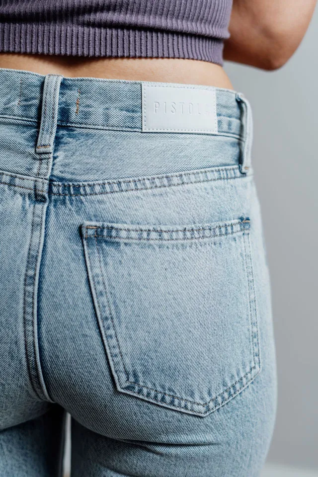 CLEARANCE-Carly High Rise Straight Jeans
