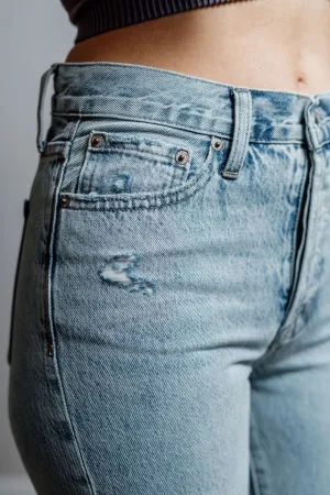 CLEARANCE-Carly High Rise Straight Jeans