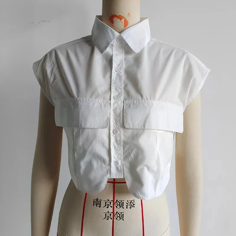 Cropped Sleeveless Shirt