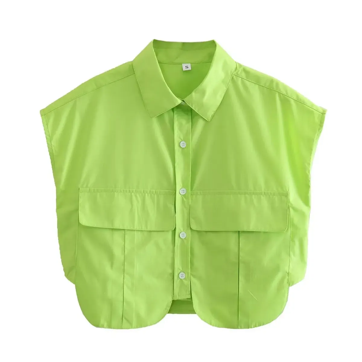 Cropped Sleeveless Shirt