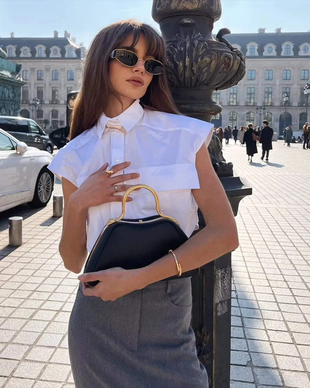 Cropped Sleeveless Shirt