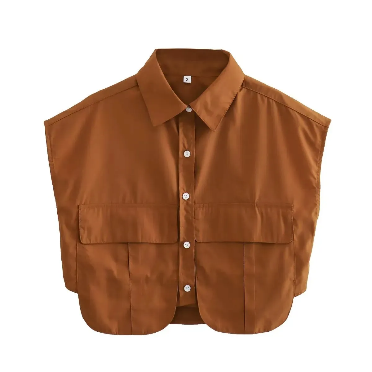 Cropped Sleeveless Shirt