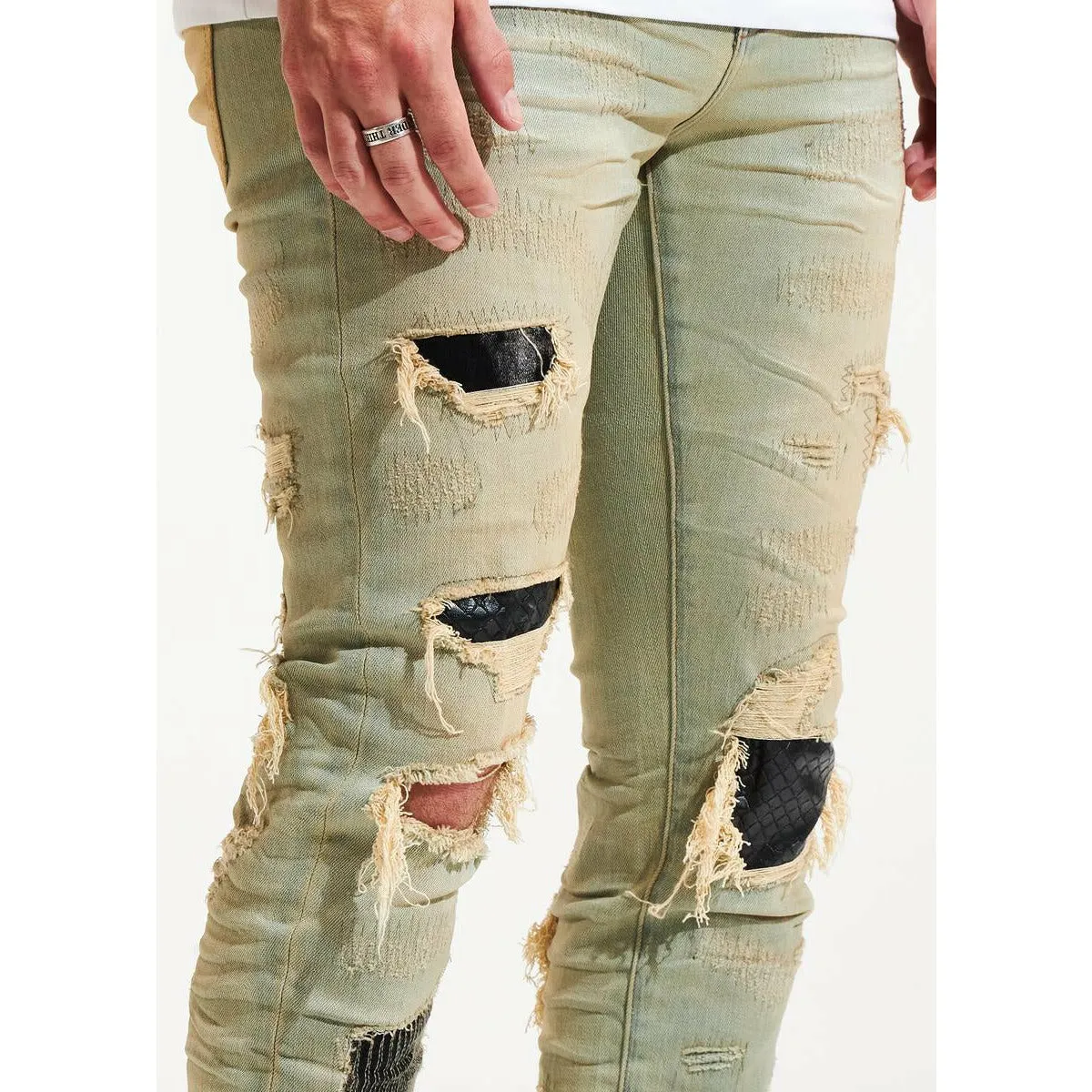 Embellish Felix Light Sand Washed Denim Jeans (EMBSP122-106)