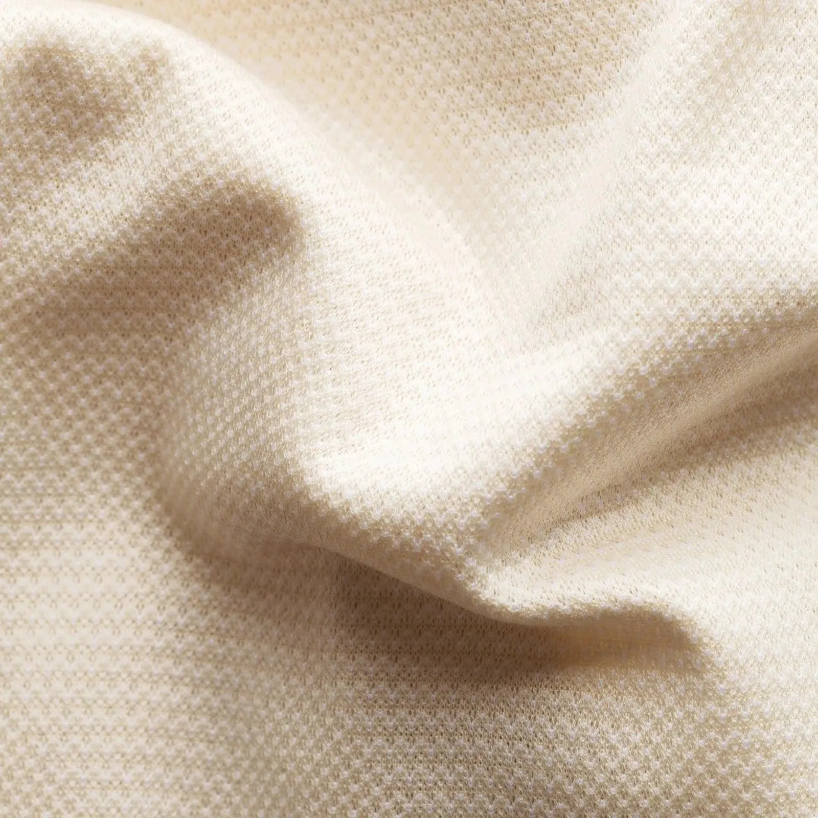 Eton Classic Fit Pique Short Sleeve Polo Shirt Ivory