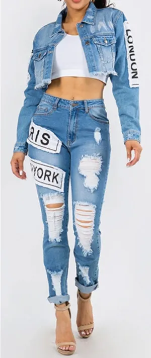 Fashion Tour Denim Jacket - Medium Wash
