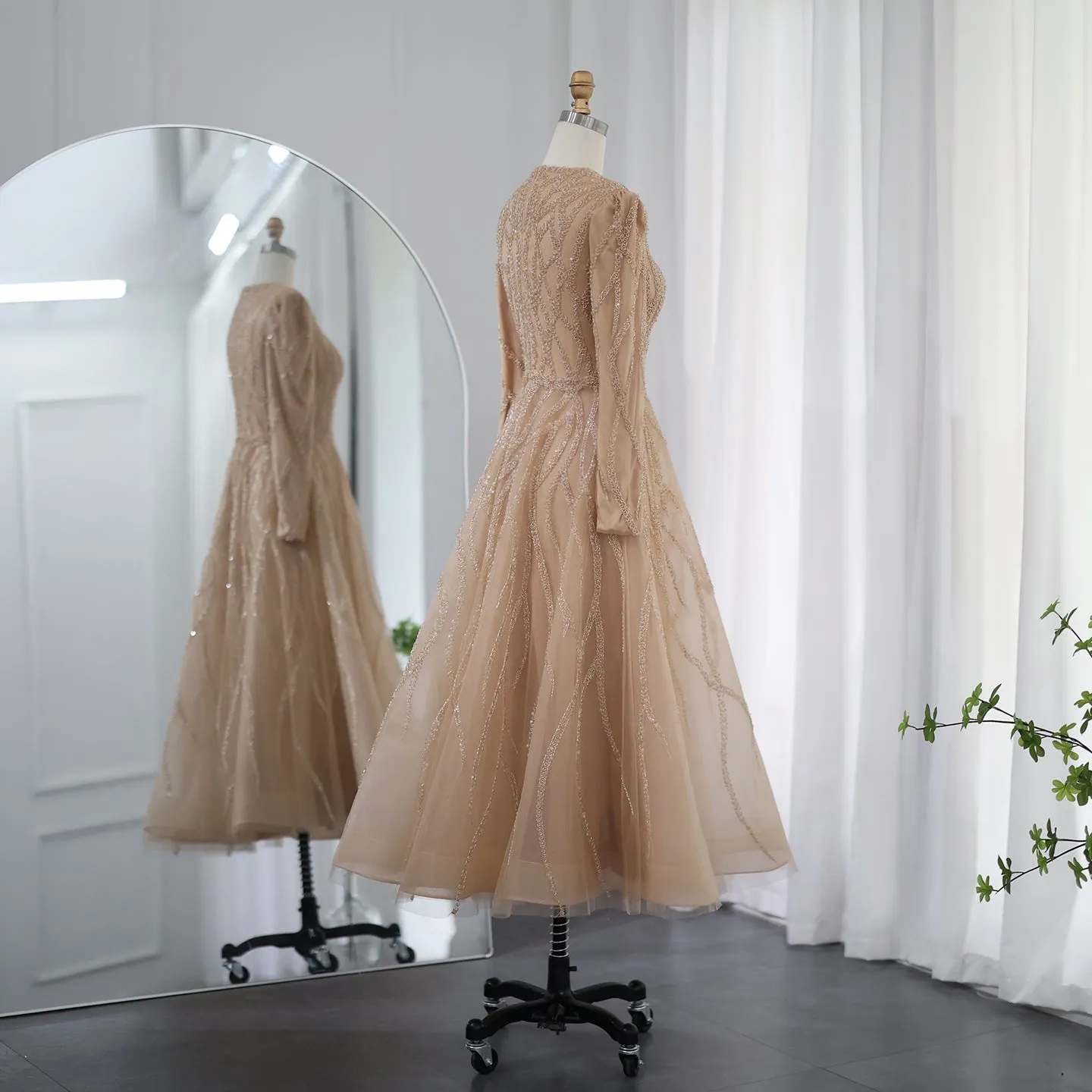 For Sale Luxury Dubai Muslim Evening Dress for Women Wedding SS485