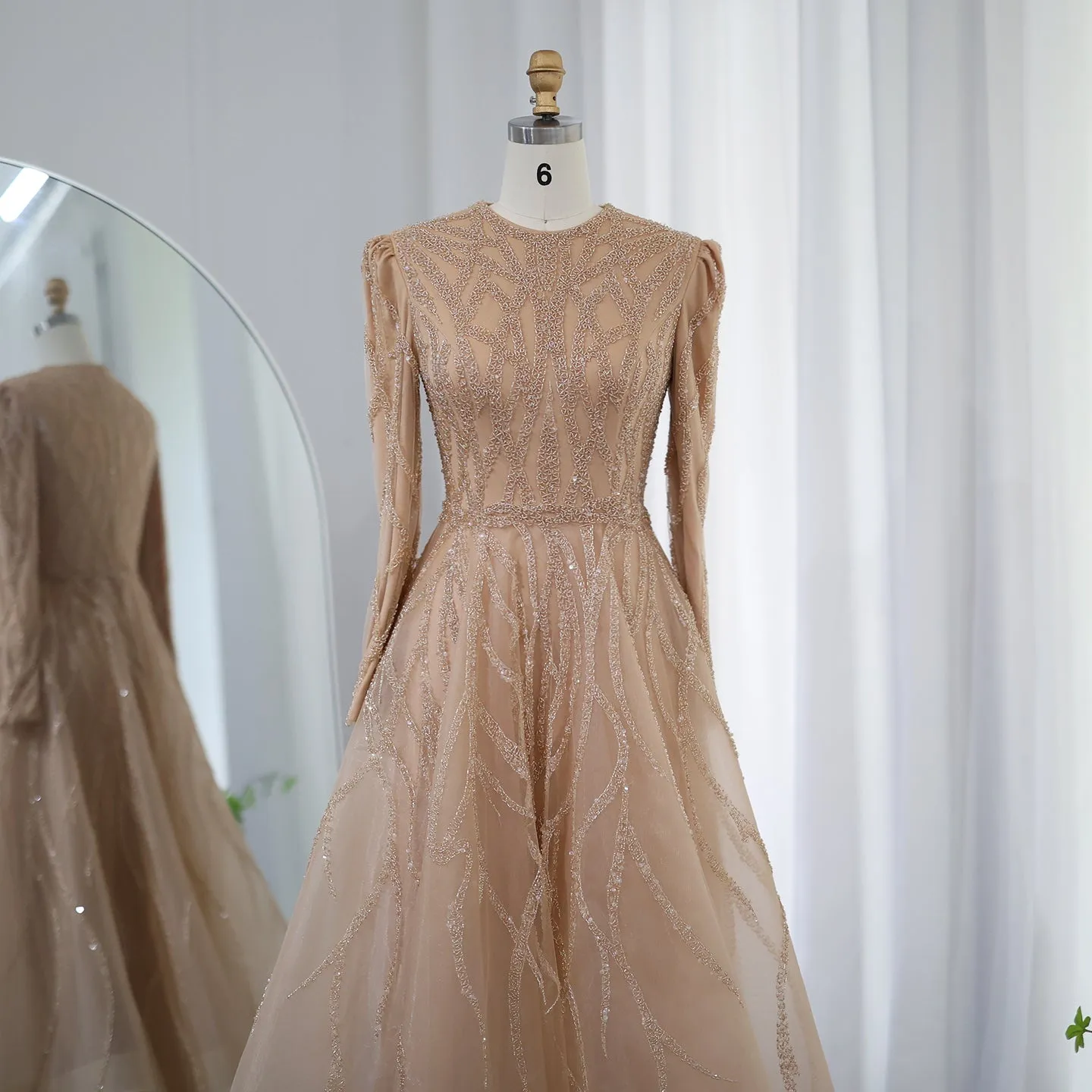 For Sale Luxury Dubai Muslim Evening Dress for Women Wedding SS485