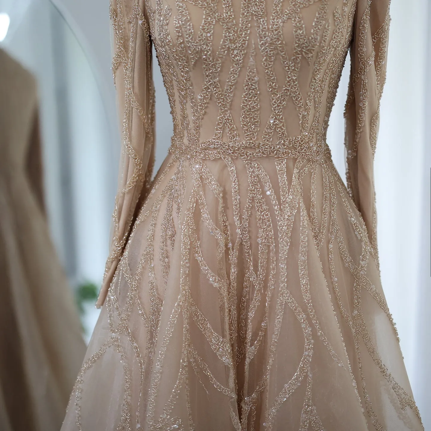 For Sale Luxury Dubai Muslim Evening Dress for Women Wedding SS485