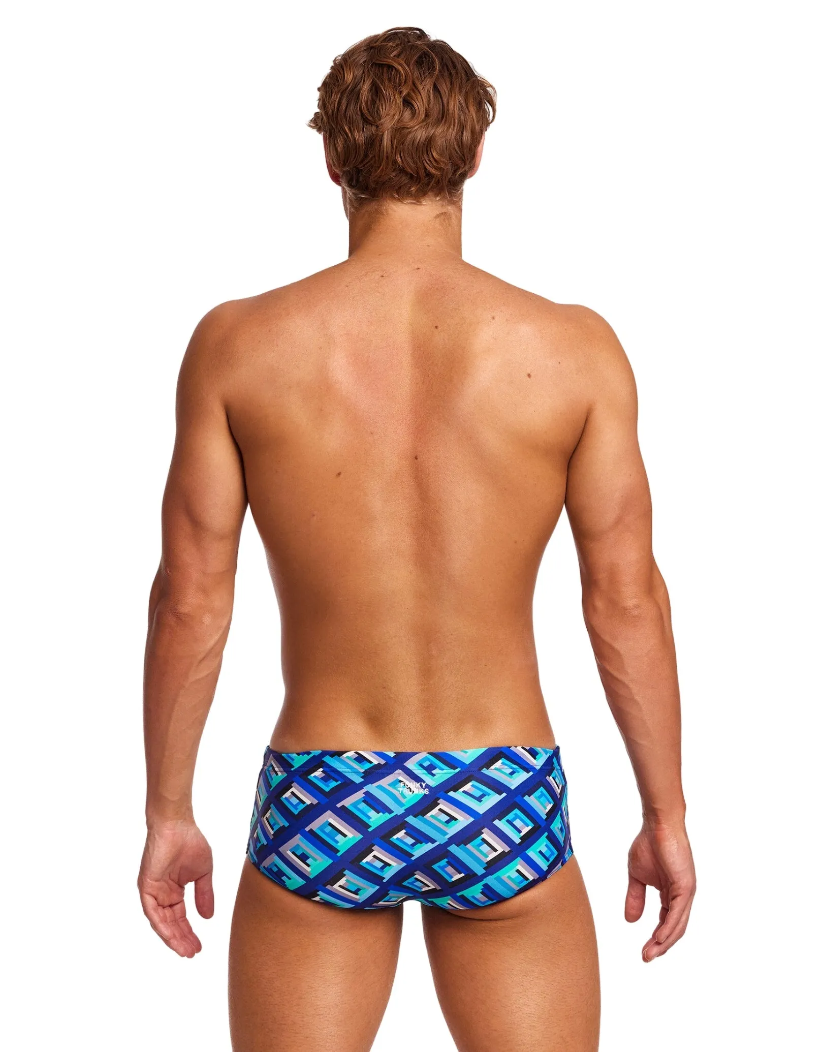Funky Trunks Blue Bunkers Sidewinder Trunks - Blue