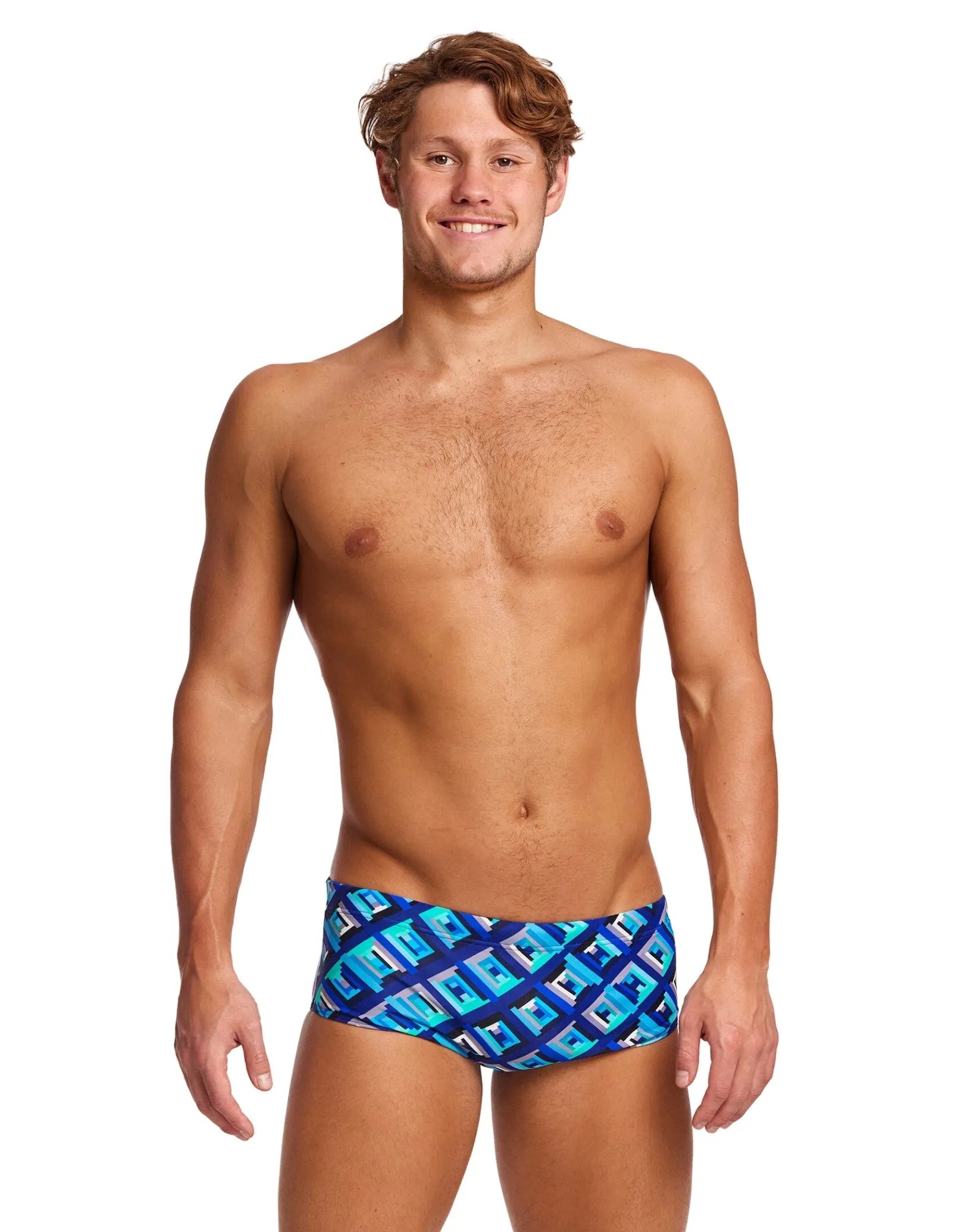 Funky Trunks Blue Bunkers Sidewinder Trunks - Blue