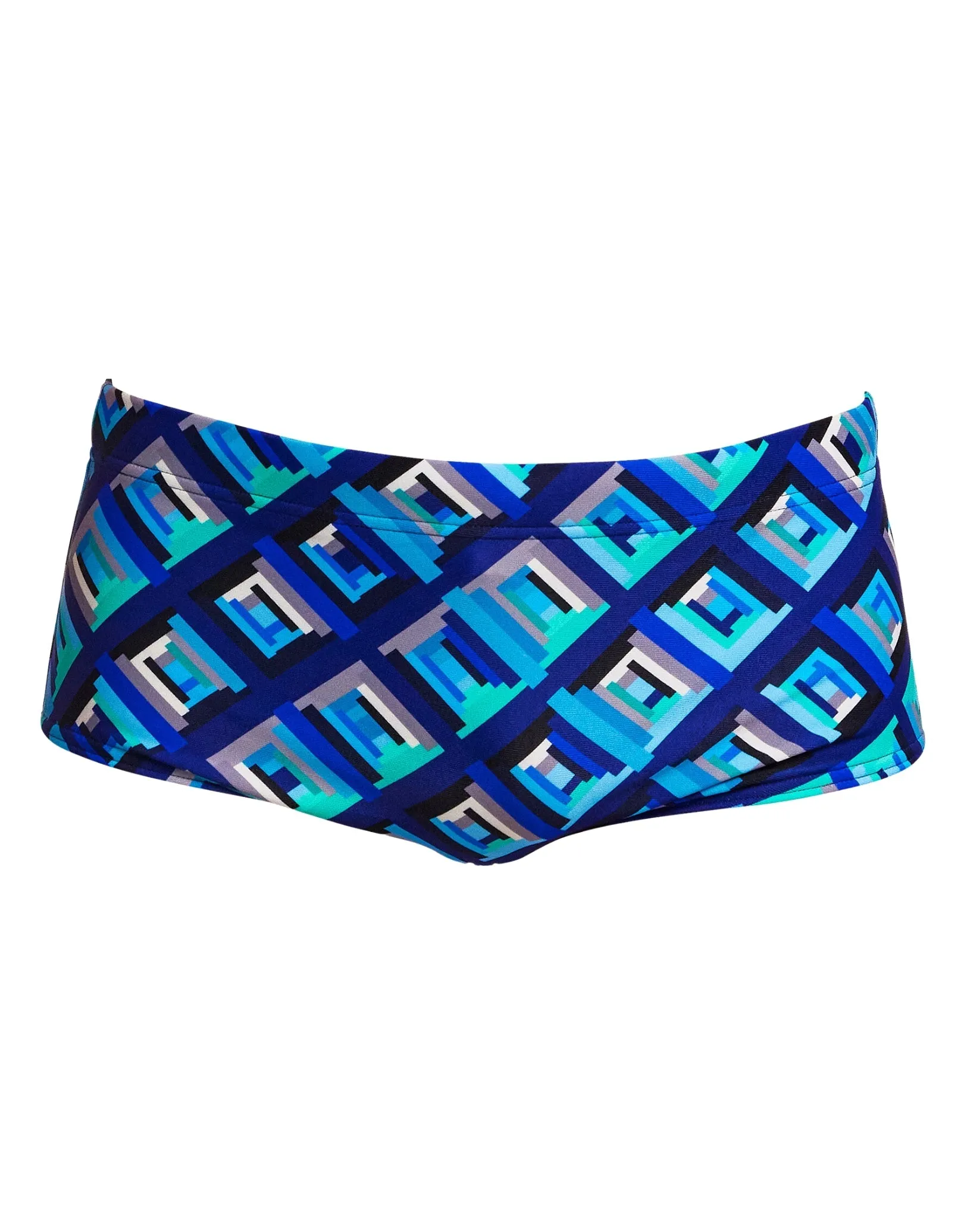 Funky Trunks Boys Blue Bunkers Sidewinder Swim Trunks