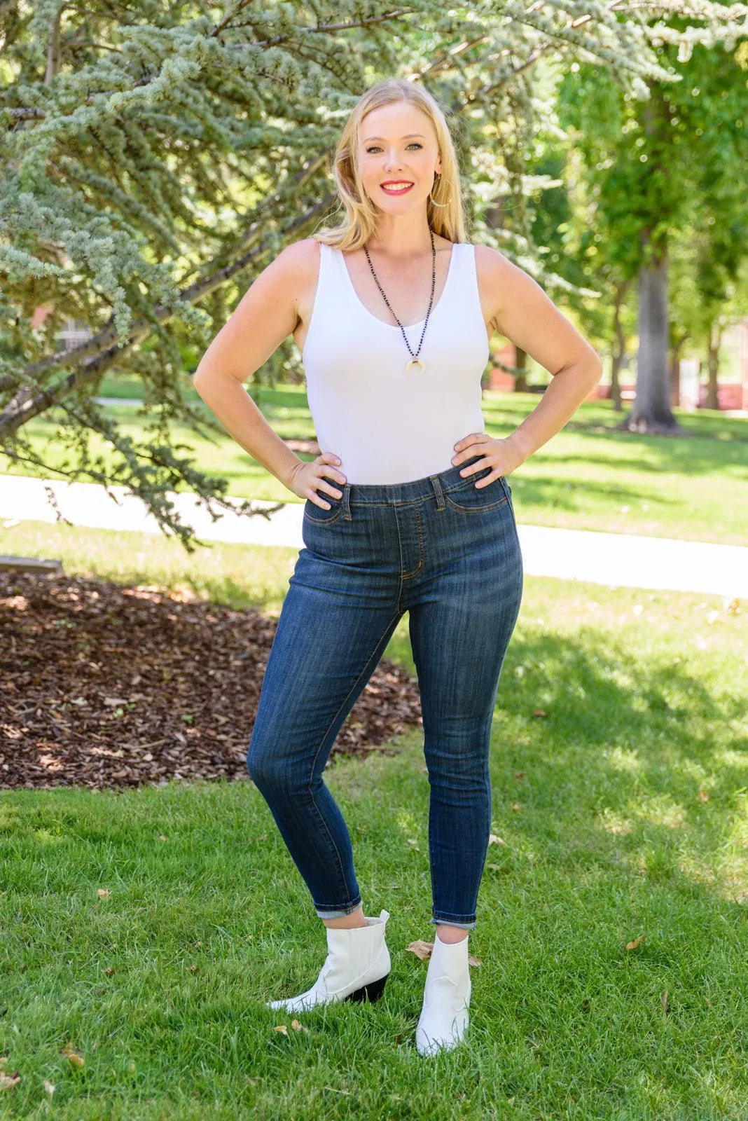 Hazel Blues® | Piper Pull-On Skinny Jeans