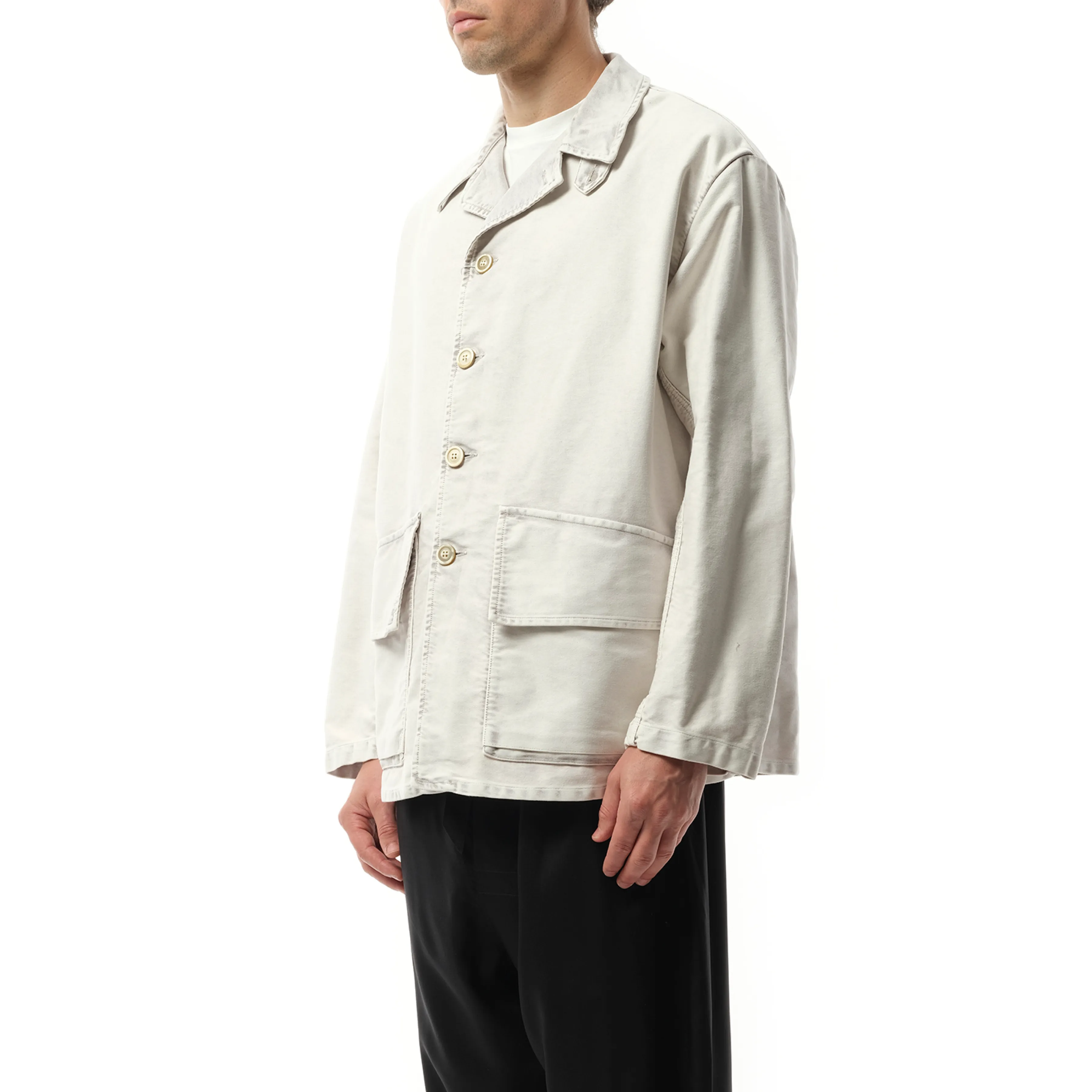 Heavy Cotton Sports Jacket in Grey