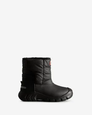 Hunter Kids BIG KIDS INTREPID SNOW BOOT BLACK