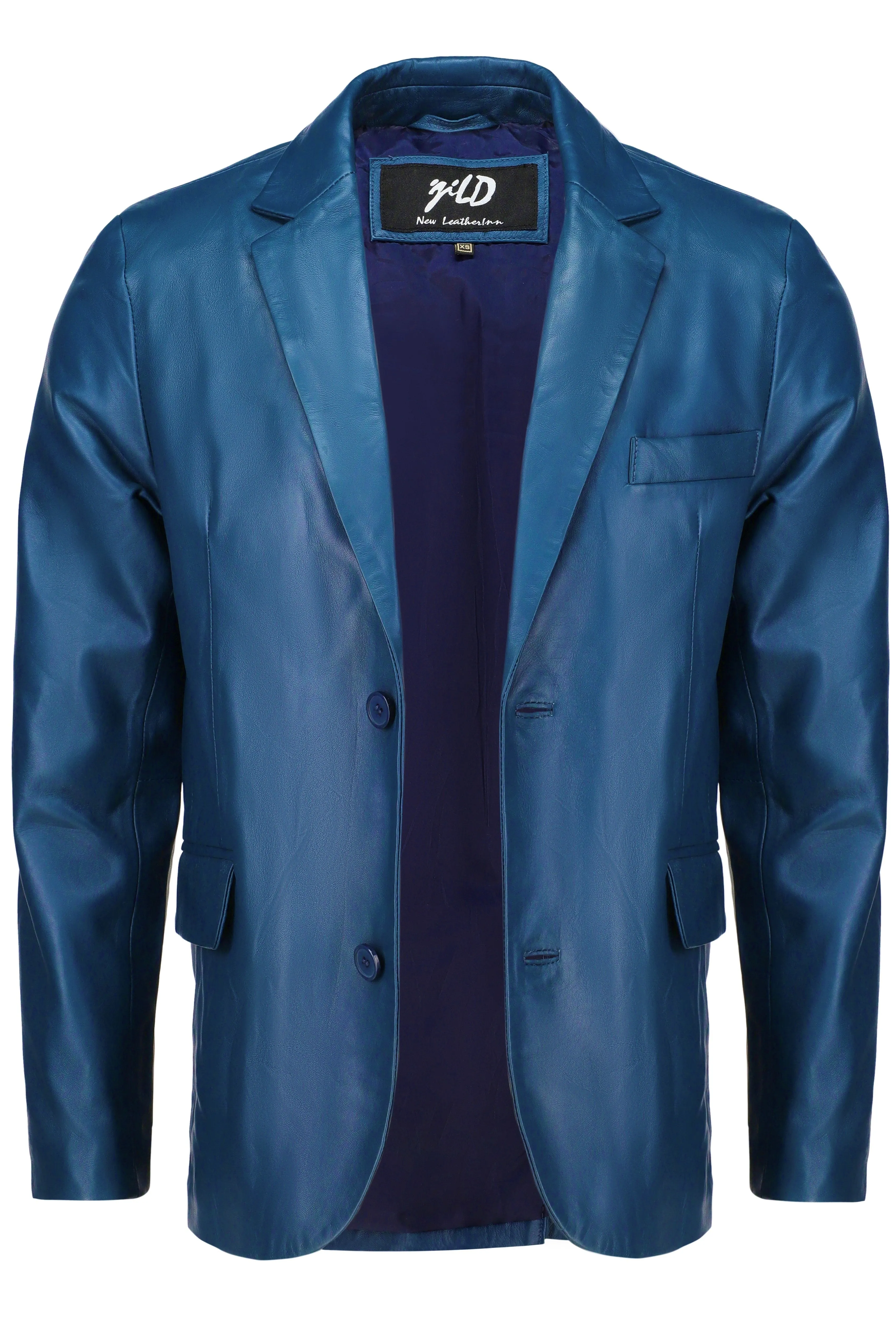 Invisible Stitching Casual Leather Blazer for Men