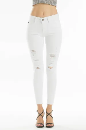 KanCan White Distressed Denim Jeans