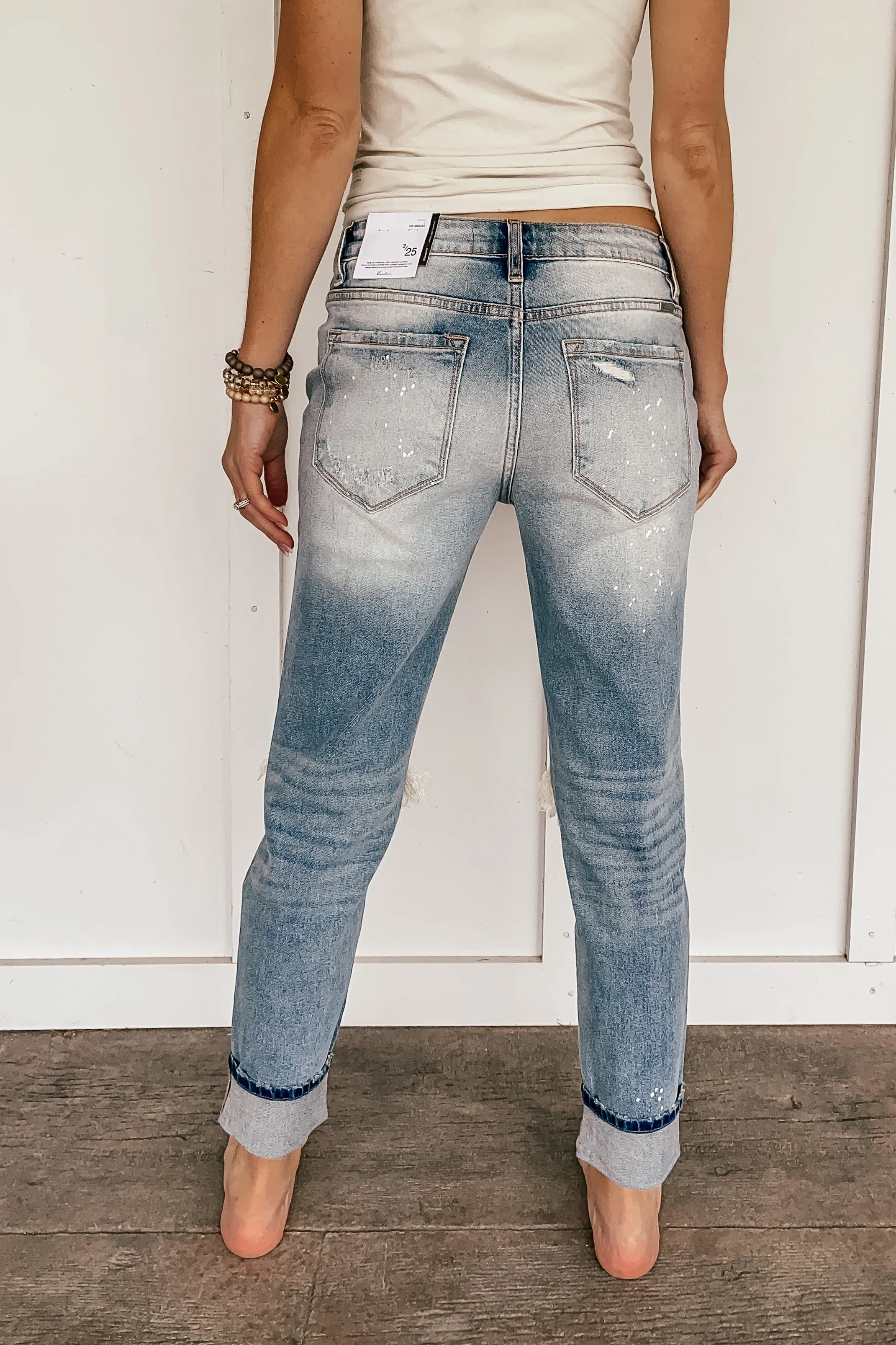 Knee Ripped Boyfriend Kancans - READ SIZING & Look at pictures!