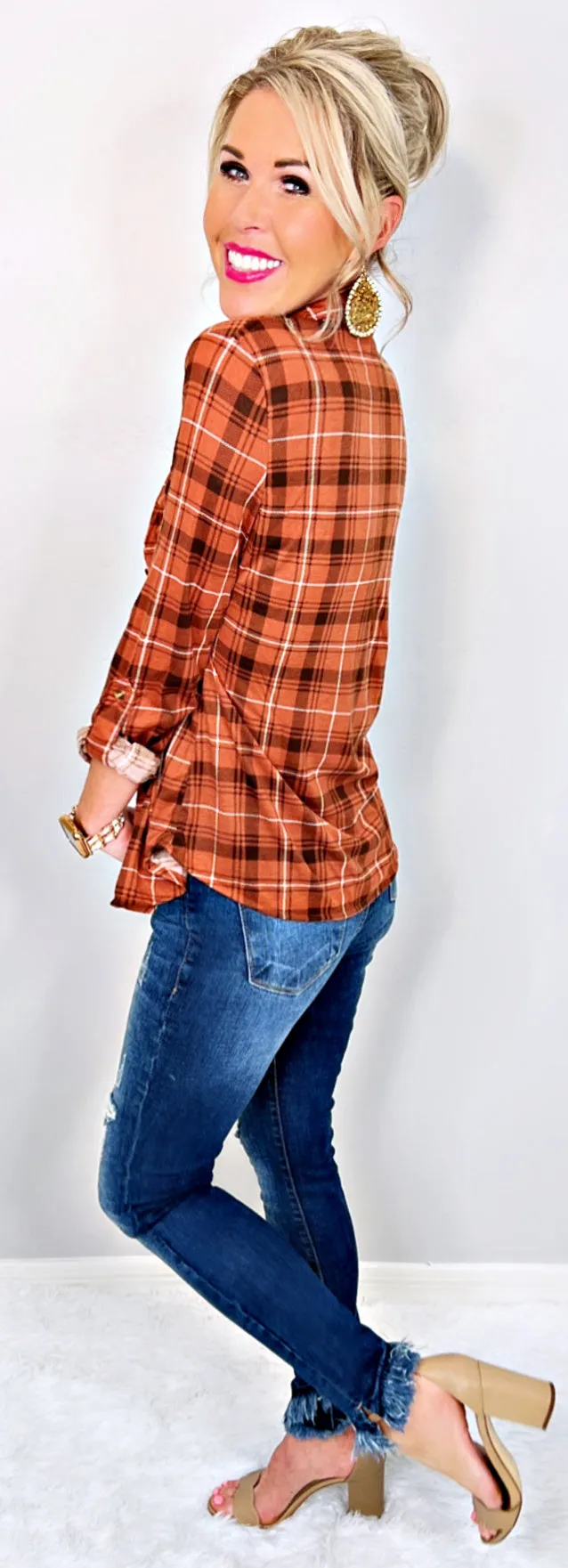 Kristy Raw Hem Jeans - Dark