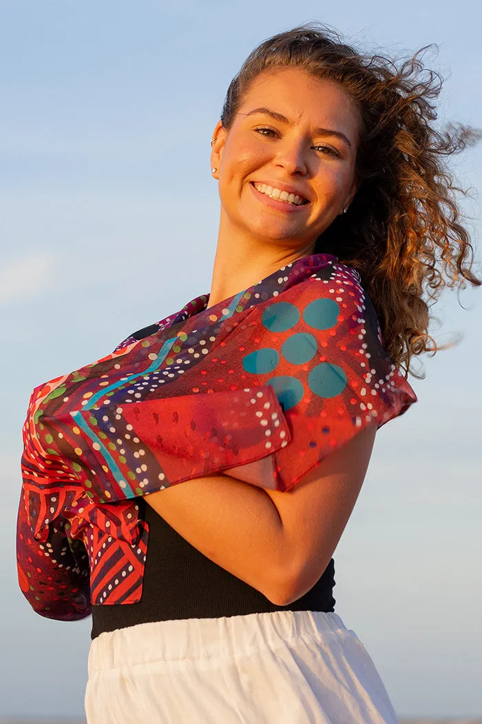 Leaders Rectangle Chiffon Scarf