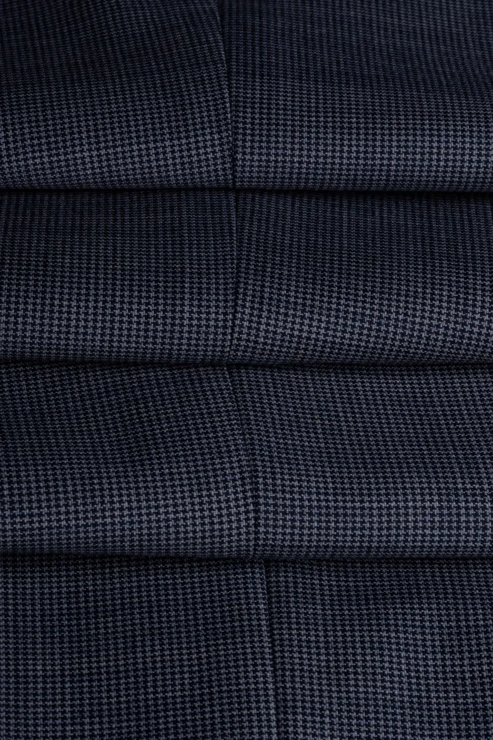 Men's Wool Blend Slim Fit Trousers- BOND - Puppytooth Grey