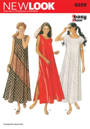Newlook Pattern 6229 Misses Dresses