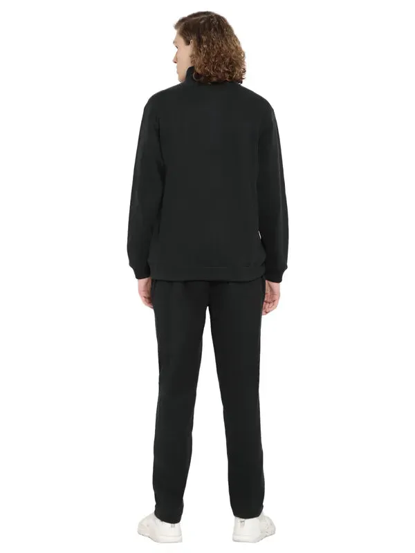 Octave Men Green Fleece Tracksuits