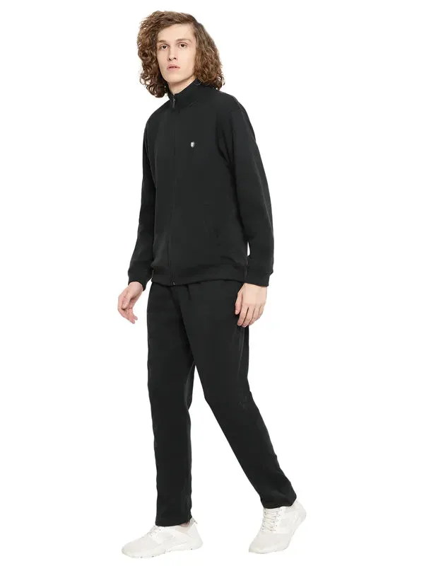 Octave Men Green Fleece Tracksuits