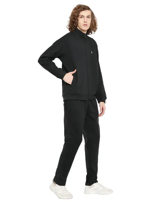 Octave Men Green Fleece Tracksuits