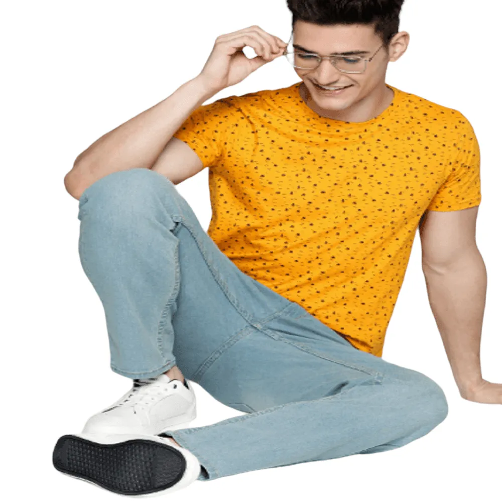 Pack of - 2 Men Short Sleeve Printed T-Shirt
