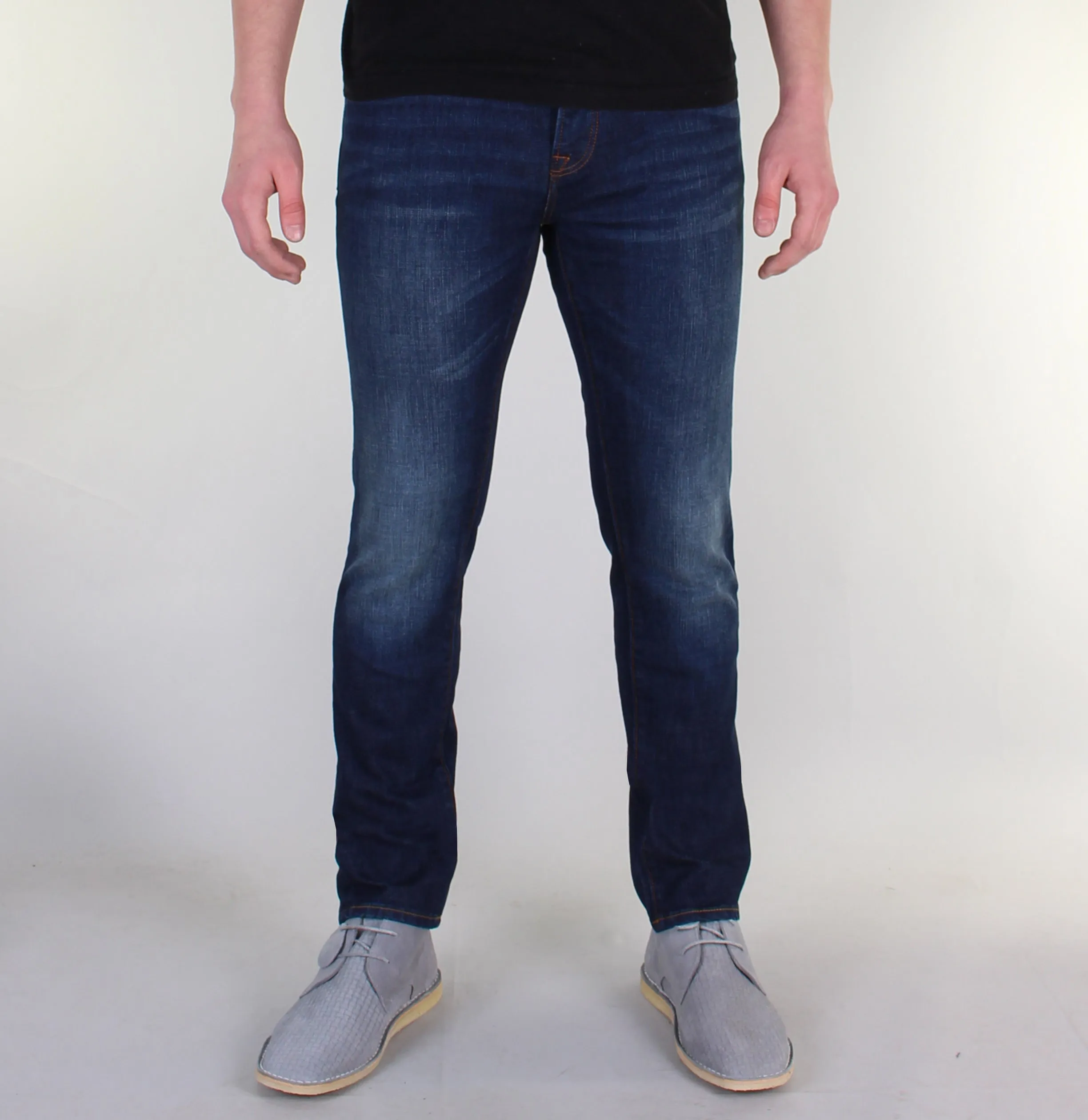 Pretty Green Castlefield Skinny Fit Jeans 6 Month Wash