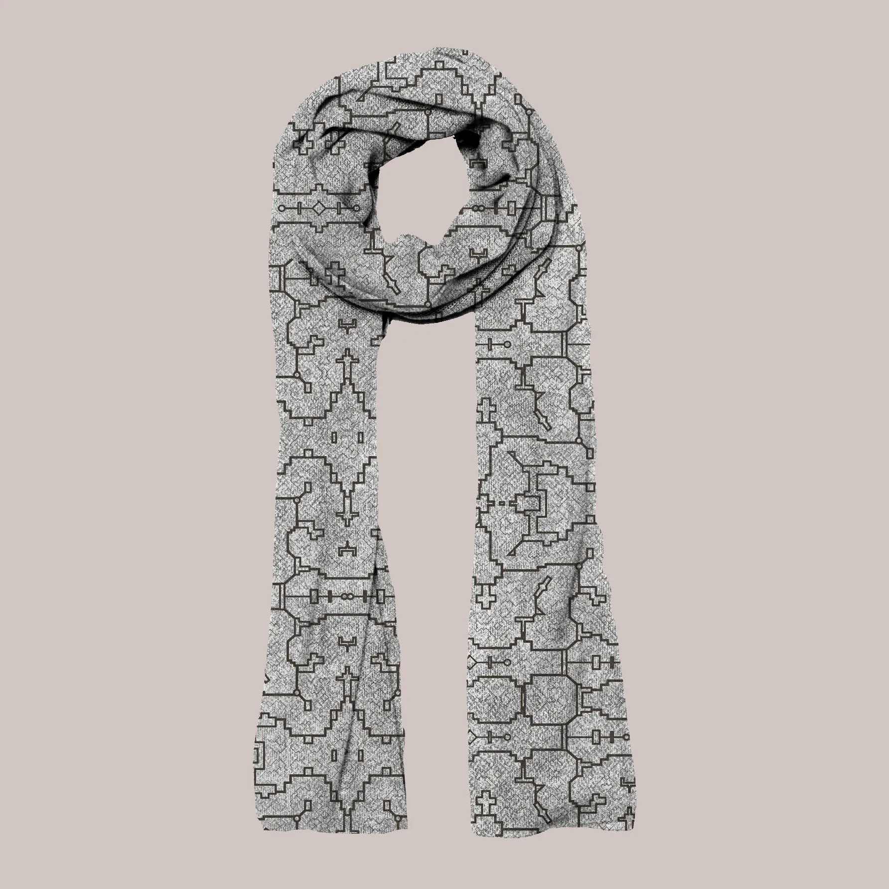 Psychedelic Scarf/Shawl (UV/RGB, Eco-Friendly, Unisex) | KENE