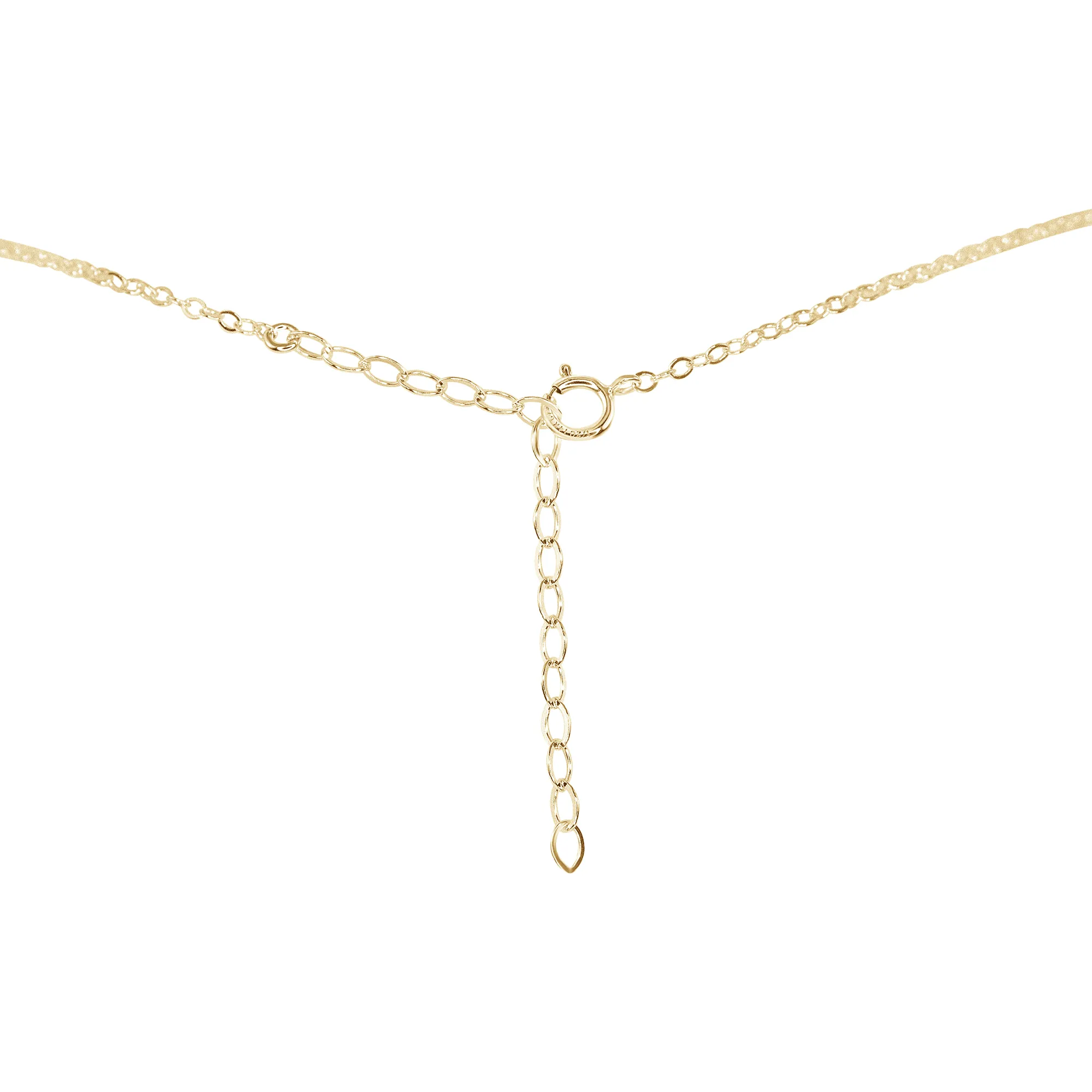 Ruby Gemstone Chain Layered Choker Necklace